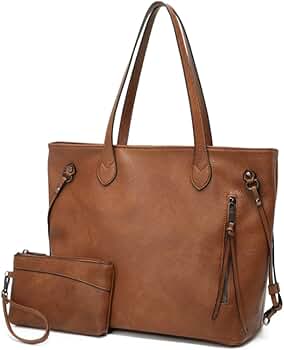 Amazon.com: MISSTONG Leather Tote Bag for Women Vintage
